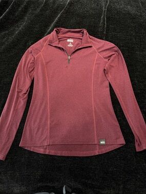 REI Women's Long-Sleeve Quarter-Zip Pullover - Burgundy
